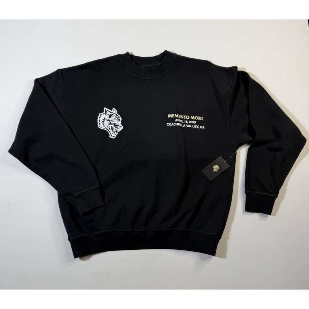 Darc Sport NWT Coachella 2023 659 / 1000 Vintage Crewneck Small Memento Mori LTD - Picture 2 of 9
